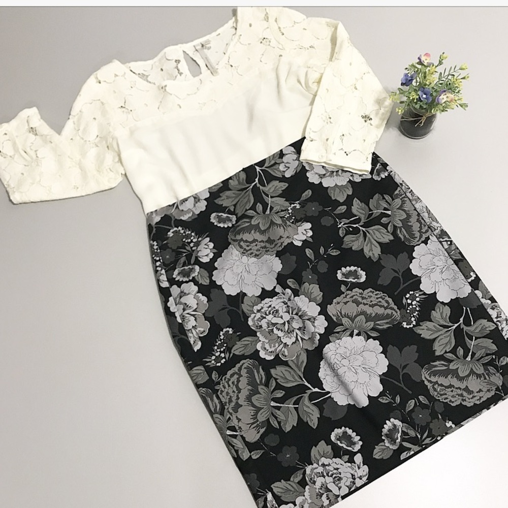 Floral Pencil Skirt